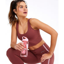 Carica l'immagine nel visualizzatore di Gallery, Image 04: Alto Giro Fitness Haut Top Bodytex Ii Com Laser Marrom Mahogany
