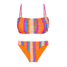 Carica l'immagine nel visualizzatore di Gallery, Product Front: Rio De Sol Ensemble Set Stripes Bandeau-Reto Essential-Comfy
