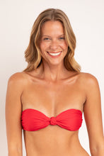 Carica l'immagine nel visualizzatore di Gallery, Gallery: Rio De Sol Haut Top Microfibra-Chic-Red Bandeau-Joy
