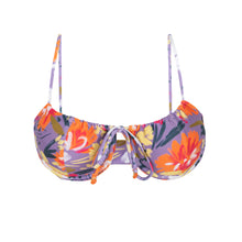 Carica l'immagine nel visualizzatore di Gallery, Product Front: Rio De Sol Haut Top Garden-Flower Balconet-Tie
