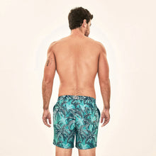 Carica l'immagine nel visualizzatore di Gallery, Model Back: Uv Line Short De Bain Short Acqua Coqueiros Turquesa Upf50+
