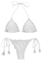 Carica l'immagine nel visualizzatore di Gallery, Product Front: Rio De Sol Ensemble Set Shimmer-White Frufru-Fio

