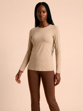 Carica l'immagine nel visualizzatore di Gallery, Gallery: Uv Line T-Shirt Longsleeve Fem New Fit Sand Upf50+

