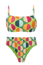Carica l'immagine nel visualizzatore di Gallery, Product Front: Rio De Sol Ensemble Set Garden-City Bandeau-Reto Hotpant-Cos

