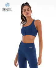 Carica l&#39;immagine nel visualizzatore di Gallery, Top Bodytex II Abertura Com Ziper Azul Ocean
