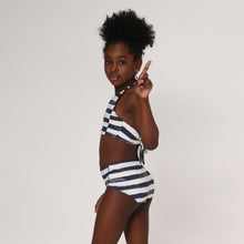 Carica l'immagine nel visualizzatore di Gallery, Model Back: Uv Line Deux Pièces Fille Bikini Set Listras Upf50+
