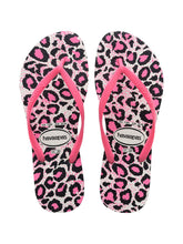 Carica l'immagine nel visualizzatore di Gallery, Product Front: Havaianas Tongs Slim Animals White/Rose
