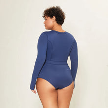 Carica l'immagine nel visualizzatore di Gallery, Image 08: Uv Line Une Pièce Swimsuit Macae Navy Blue Upf50+
