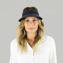 Carica l'immagine nel visualizzatore di Gallery, Model Front: Uv Line Visière Visor Granada Eva Fem Matte Black Upf50+
