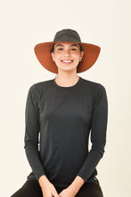 Carica l'immagine nel visualizzatore di Gallery, Image 04: Uv Line Chapeau Souple/Capeline San Diego Preto Caramelo Upf50+
