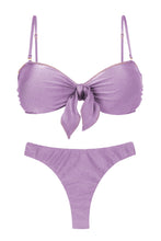 Carica l'immagine nel visualizzatore di Gallery, Product Front: Rio De Sol Ensemble Set Shimmer-Harmonia Bandeau-Knot Nice-Fio
