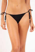 Carica l'immagine nel visualizzatore di Gallery, Gallery: Rio De Sol Bas Bottom Shimmer-Black Cheeky-Tie-Gold
