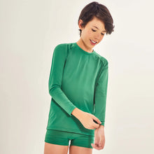 Carica l'immagine nel visualizzatore di Gallery, Image 04: Uv Line T-Shirt Longsleeve Uvpro Kids Verde Brasil Upf50+
