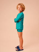 Carica l'immagine nel visualizzatore di Gallery, Image 03: Uv Line T-Shirt Longsleeve Uvpro Kids Green Sea Upf50+
