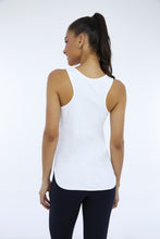 Carica l'immagine nel visualizzatore di Gallery, Model Back: Alto Giro Fitness Haut Regata Skin Fit Inspiracional Branco Optico

