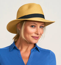 Carica l'immagine nel visualizzatore di Gallery, Image 02: Uv Line Chapeau Panama Hat Shanghai Imp Uni Sand Black Upf50+
