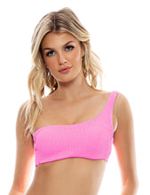 Carica l'immagine nel visualizzatore di Gallery, Model Front: Luli Fama Haut Top Lace Pura Curosidad Miami Vice Pink
