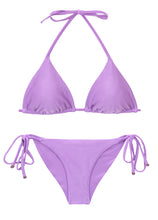 Carica l'immagine nel visualizzatore di Gallery, Product Front: Rio De Sol Ensemble Set Orchid Tri-Inv Cheeky-Tie
