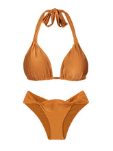 Carica l'immagine nel visualizzatore di Gallery, Product Front: Rio De Sol Ensemble Set Shimmer-Nocciola Mel
