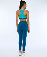 Carica l'immagine nel visualizzatore di Gallery, Model Back: Alto Giro Fitness Bas Legging Supplex Com Laser No Cos Verde Deep
