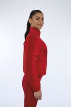 Carica l'immagine nel visualizzatore di Gallery, Image 02: Alto Giro Fitness Haut Jaqueta Techno Taslon Com Bolsos Vermelho Haute Red
