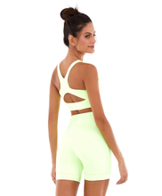 Carica l'immagine nel visualizzatore di Gallery, Image 04: Alto Giro Fitness Haut Top Blackout Sustentacao E Silk Amarelinho Lime
