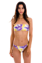 Carica l'immagine nel visualizzatore di Gallery, Model Front: Rio De Sol Bas Bottom Tiedye-Purple Fio
