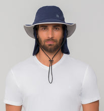 Carica l'immagine nel visualizzatore di Gallery, Model Front: Uv Line Chapeau Legionnaire Chapeu Kansas Nac Marinho/Cinza
