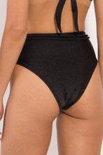 Carica l'immagine nel visualizzatore di Gallery, Image 07: Rio De Sol Bas Bottom Shimmer-Black Belted-High-Waist
