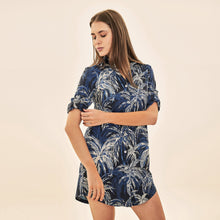 Carica l'immagine nel visualizzatore di Gallery, Image 02: Uv Line Chemise Shirtdress Coqueiros Marinho Upf50+
