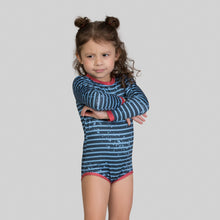 Carica l'immagine nel visualizzatore di Gallery, Image 08: Uv Line Maillot De Bain Bébé Macaquinho Baby Listras Upf50+
