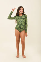 Carica l'immagine nel visualizzatore di Gallery, Image 04: Uv Line Une Pièce Fille Girl Macae Folhagem Verde Upf50+
