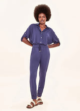 Carica l'immagine nel visualizzatore di Gallery, Model Front: Uv Line Pantalon De Plage Pants Fem Basic Navy Blue Upf50+
