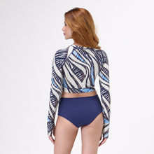 Carica l'immagine nel visualizzatore di Gallery, Model Back: Uv Line Ensemble Bikini Ondas Upf50+
