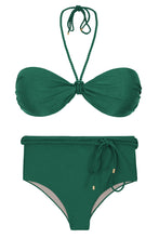 Carica l'immagine nel visualizzatore di Gallery, Product Front: Rio De Sol Ensemble Set Palace Twist Belted-High-Waist
