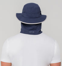 Carica l'immagine nel visualizzatore di Gallery, Model Back: Uv Line Chapeau Legionnaire Chapeu Kansas Nac Marinho/Cinza
