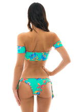 Carica l'immagine nel visualizzatore di Gallery, Model Back: Rio De Sol Haut Top Acqua Flora Off Shoulder
