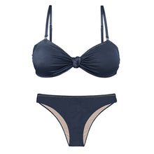 Carica l'immagine nel visualizzatore di Gallery, Product Front: Rio De Sol Ensemble Set Shark Bandeau-Joy Essential
