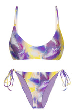 Carica l'immagine nel visualizzatore di Gallery, Product Front: Rio De Sol Ensemble Set Tiedye-Purple Bralette Ibiza-Comfy
