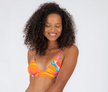 Carica l'immagine nel visualizzatore di Gallery, Gallery: Rio De Sol Haut Top Orange-Bloom Tri-Cos
