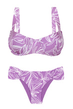 Carica l'immagine nel visualizzatore di Gallery, Product Front: Rio De Sol Ensemble Set Trail-Purple Amelia Baobi
