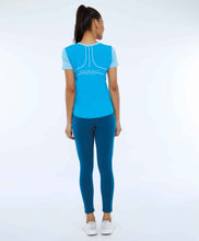 Carica l&#39;immagine nel visualizzatore di Gallery, T-Shirt Skin Fit Recortes Sport Azul Vivid
