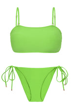 Carica l'immagine nel visualizzatore di Gallery, Product Front: Rio De Sol Ensemble Set Lemon Bandeau-Reto Ibiza-Comfy
