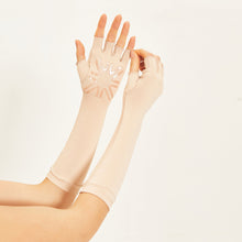 Carica l'immagine nel visualizzatore di Gallery, Image 04: Uv Line Gants Long Gloves Uni Beige Upf50+
