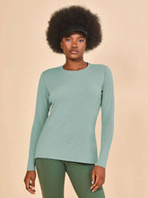Carica l'immagine nel visualizzatore di Gallery, Gallery: Uv Line T-Shirt Longsleeve Fem New Fit Verde Agua Upf50+
