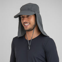 Carica l'immagine nel visualizzatore di Gallery, Model Front: Uv Line Chapeau Legionnaire Cap Leg Atacama 2021 Masc Grey Upf50+

