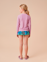 Carica l'immagine nel visualizzatore di Gallery, Model Back: Uv Line T-Shirt Longsleeve Uvpro Kids Rose Upf50+
