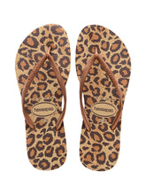 Carica l'immagine nel visualizzatore di Gallery, Product Front: Havaianas Tongs Slim Animals Beige
