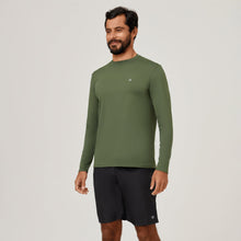 Carica l'immagine nel visualizzatore di Gallery, Image 02: Uv Line T-Shirt Longsleeve Uvpro Green Militar Upf50+
