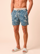 Carica l'immagine nel visualizzatore di Gallery, Gallery: Uv Line Bermuda / Short Pour Homme Shorts Acqua Boxer Tie Dye Blue Upf50+
